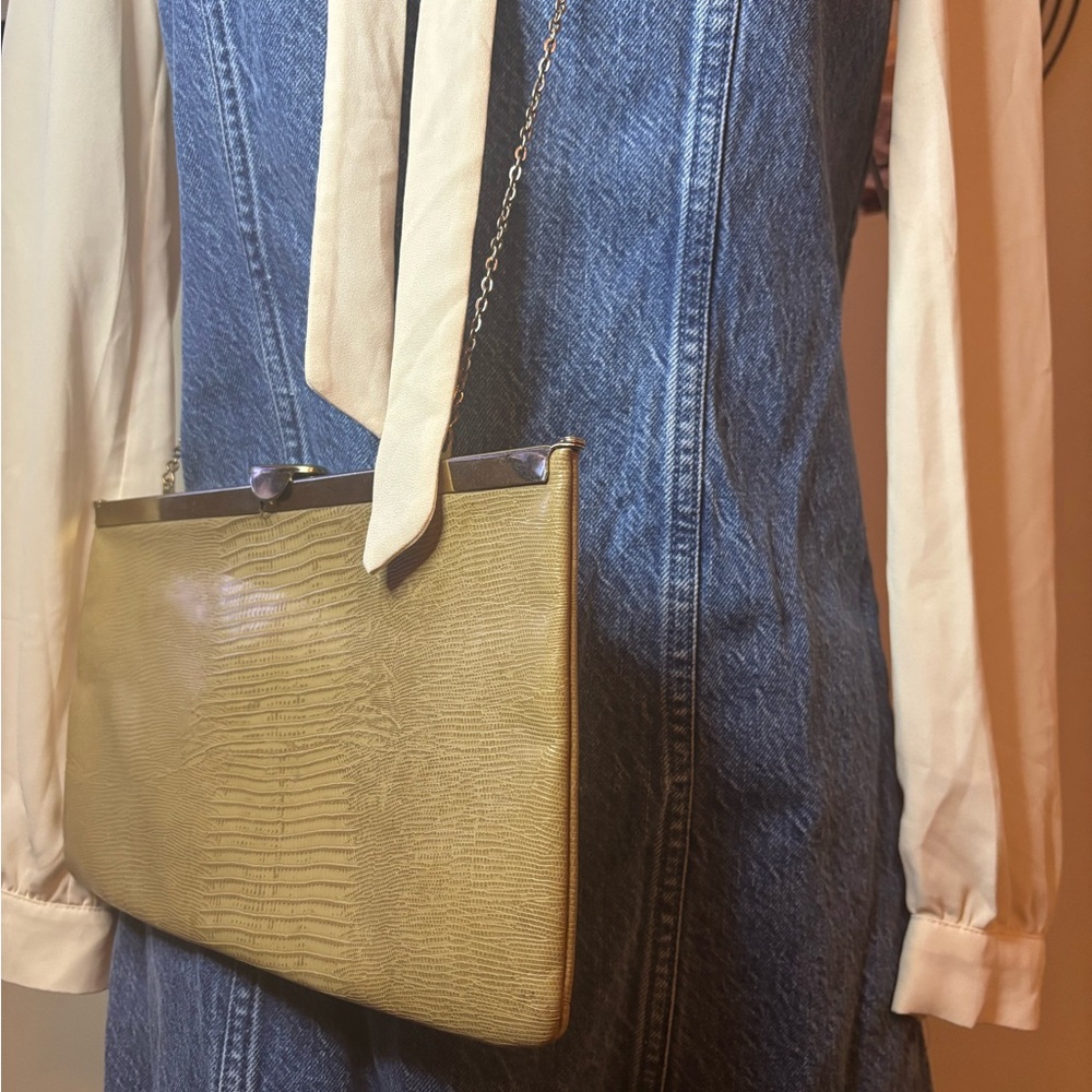 Elegant Tan Clutch Bag